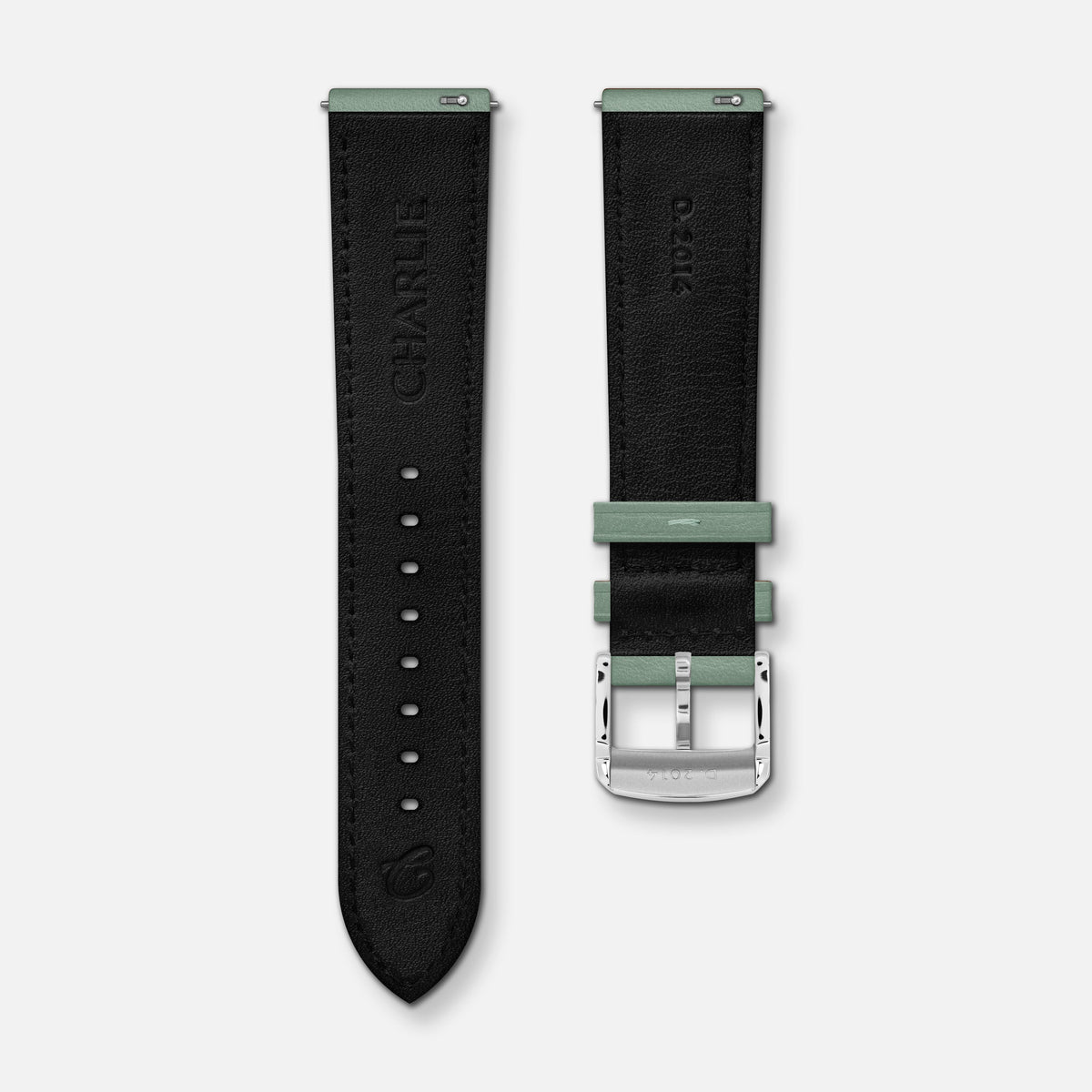 Bracelet cuir sauge 20mm