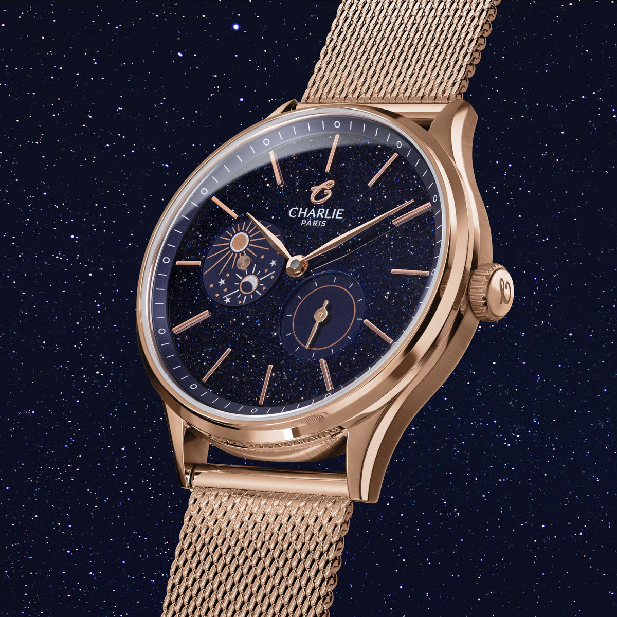 INITIAL 36 - Jour/Nuit - Aventurine Doré Rose