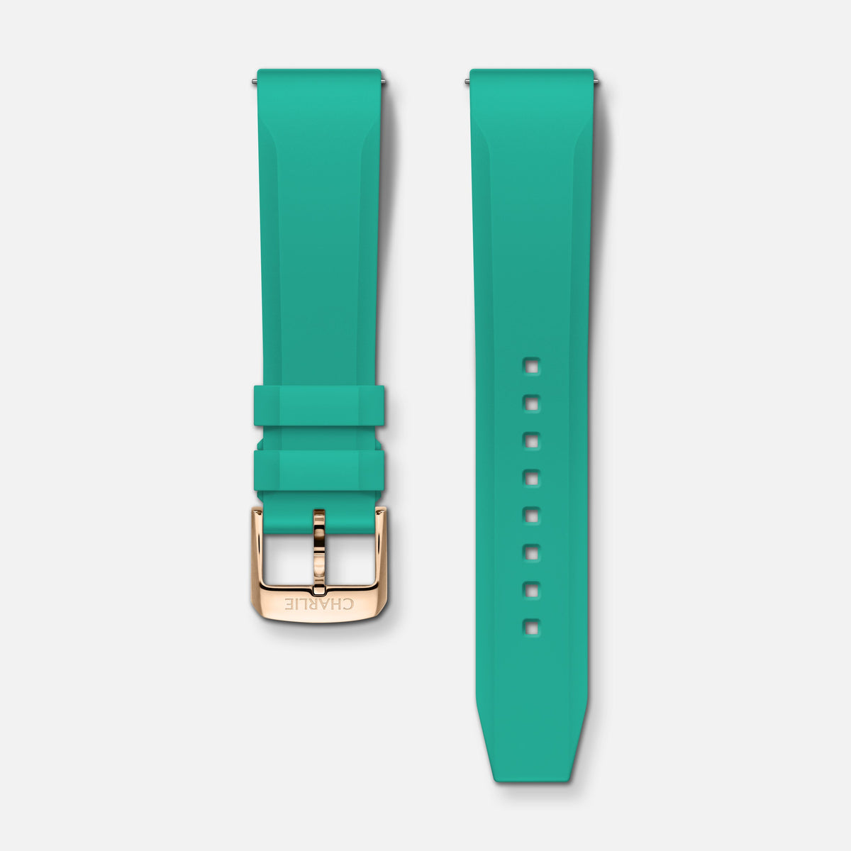 Bracelet caoutchouc turquoise NBR 20mm