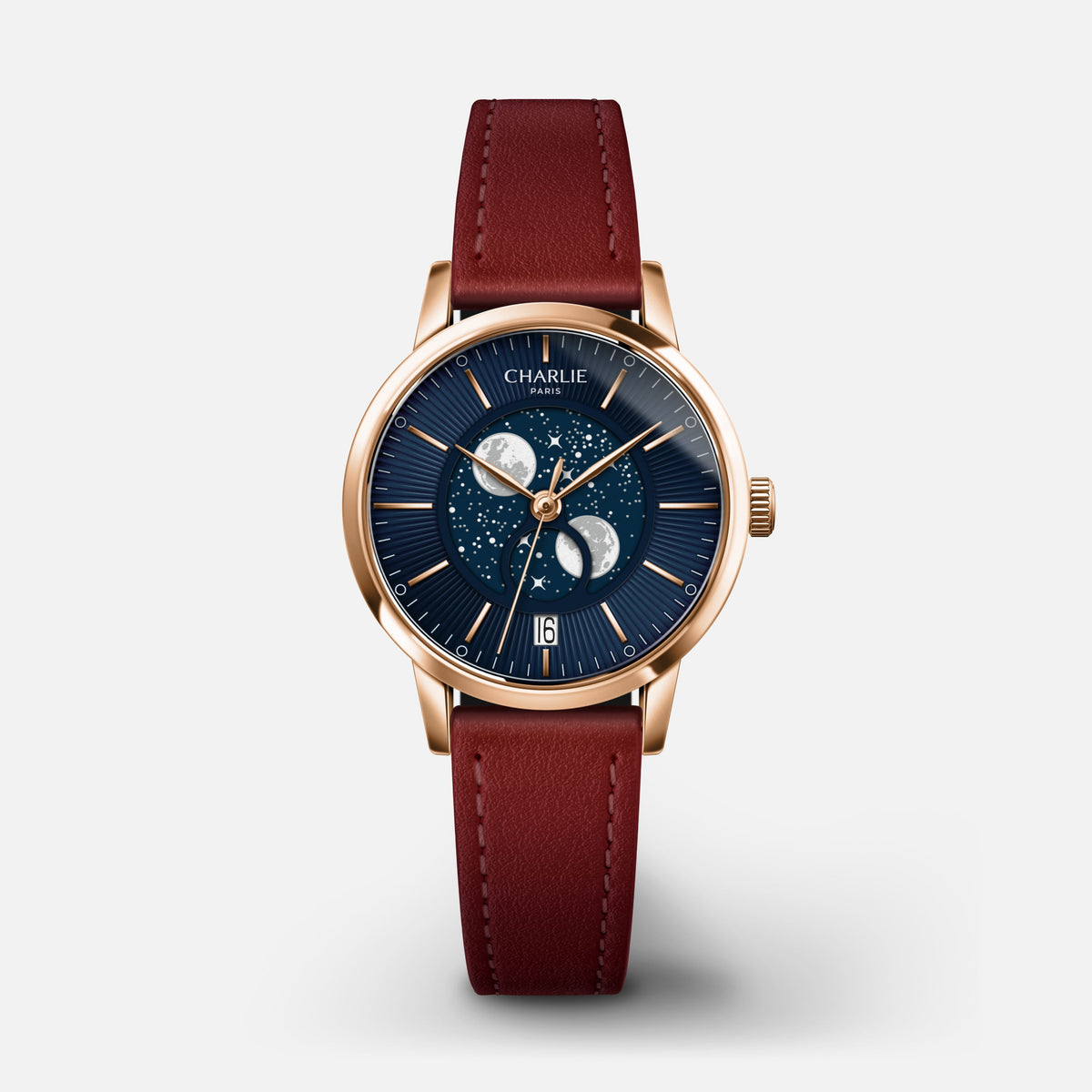 SULLY - Phase de Lune - Doré rose & Bleu