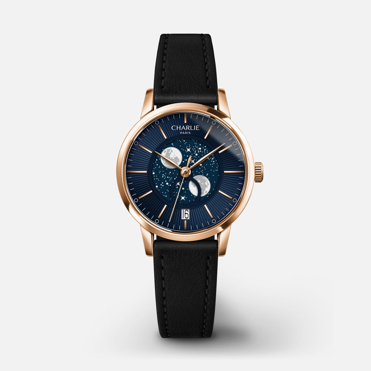 SULLY - Phase de Lune - Doré rose & Bleu