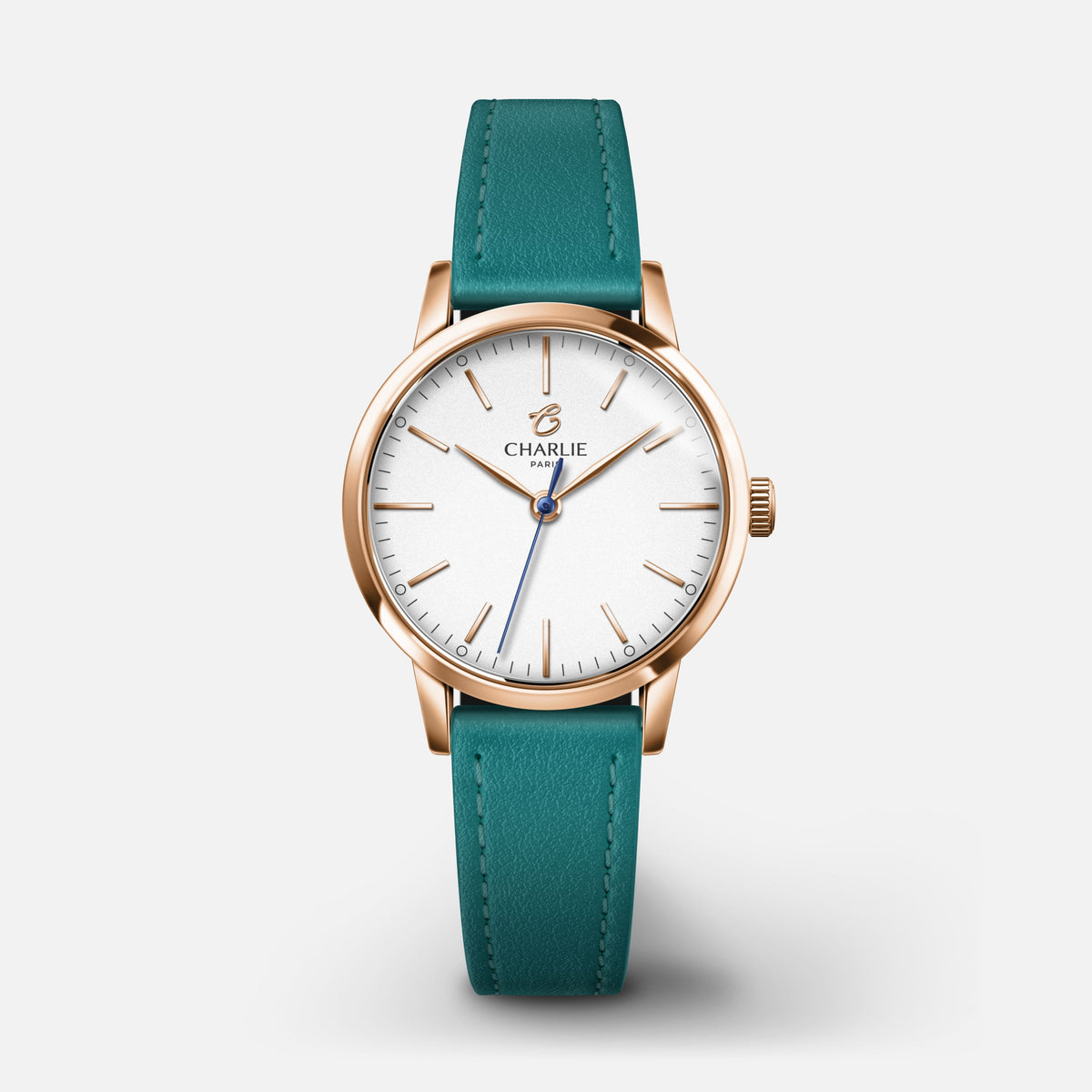 Bracelet cuir paon 14mm Bracelets de montres CHARLIE