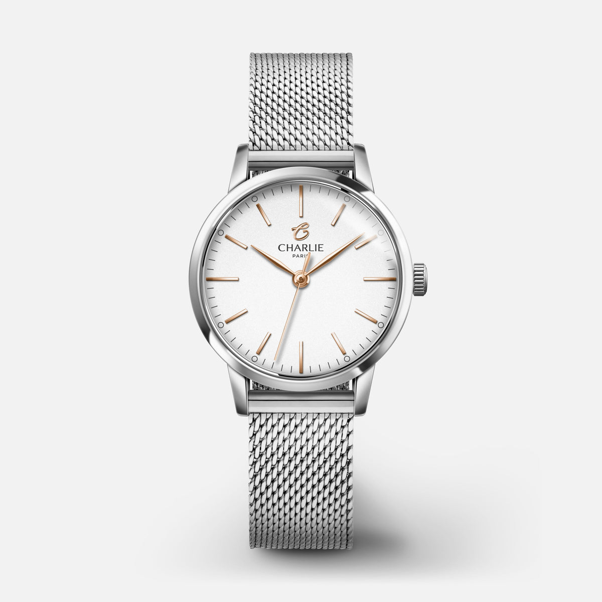 SULLY - Quartz - Acier Montres CHARLIE Maille milanaise acier