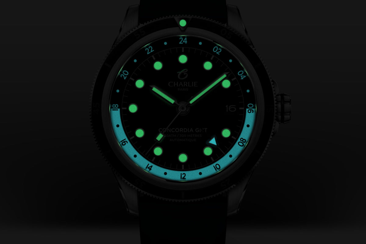 Concordia GMT noir Superluminova