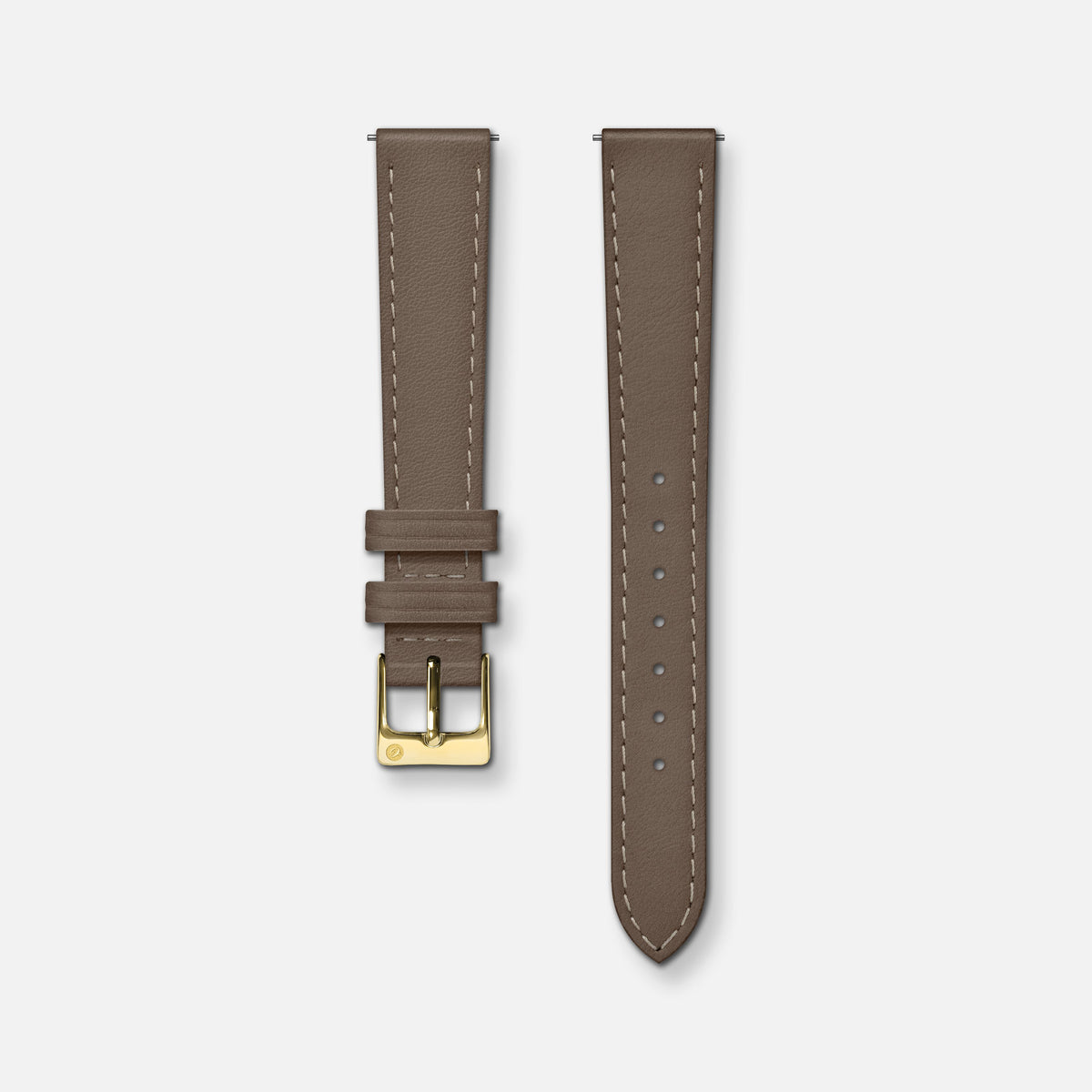 Bracelet cuir taupe 14mm