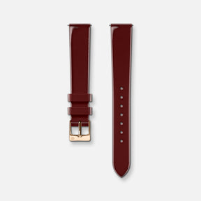 Cuir vernis bordeaux