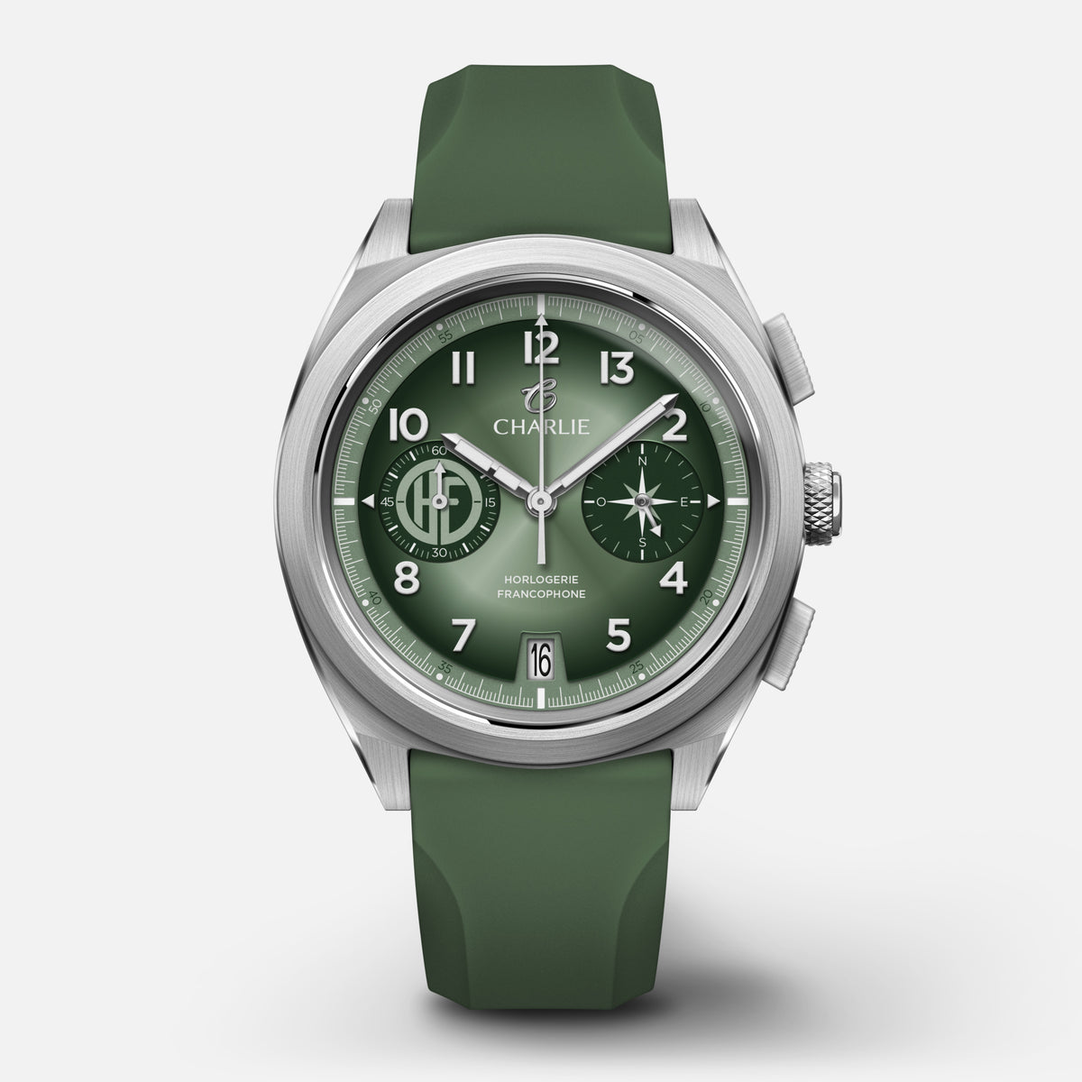 GRX - HF "SALVIA" Montres CHARLIE Caoutchouc NBR Sauge