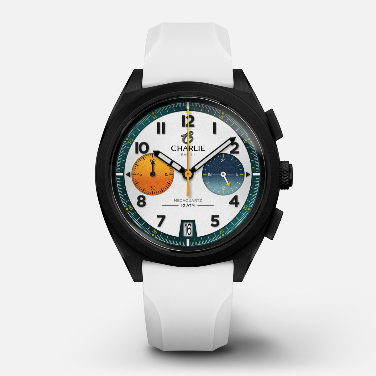 Bracelet caoutchouc blanc HNBR 20mm