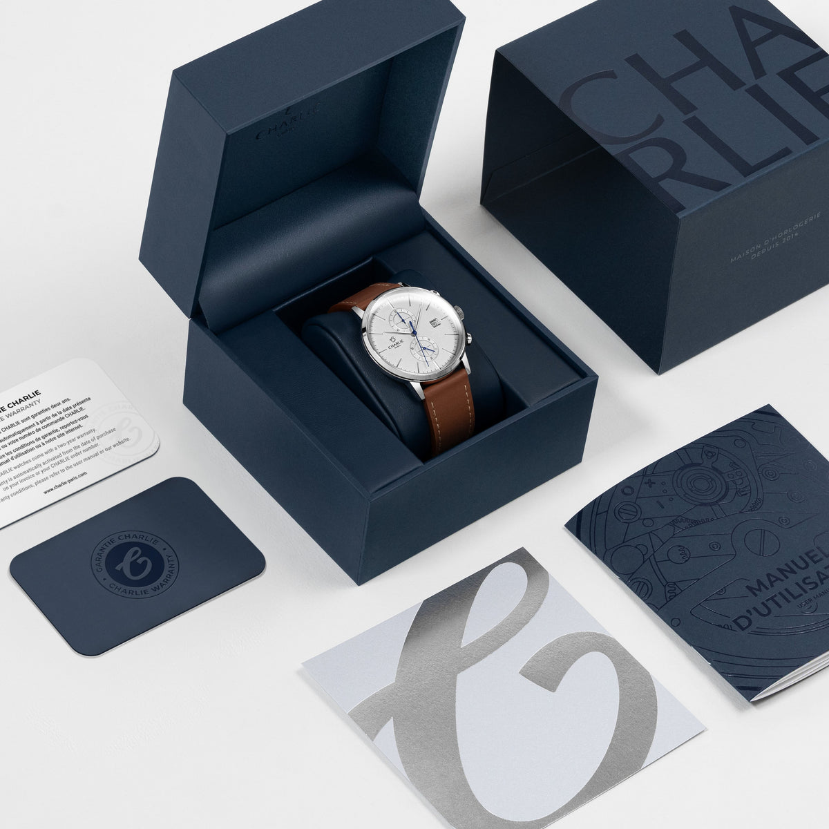 HORIZON - Chronographe - Blanc Montres CHARLIE