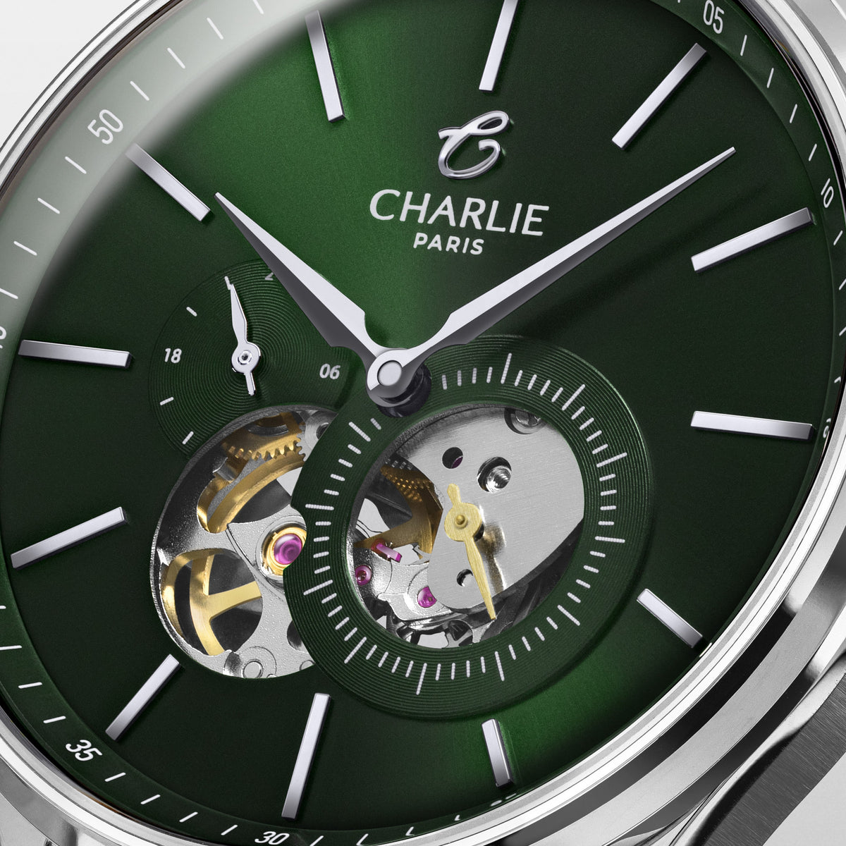 INITIAL - Cœur Ouvert - Vert