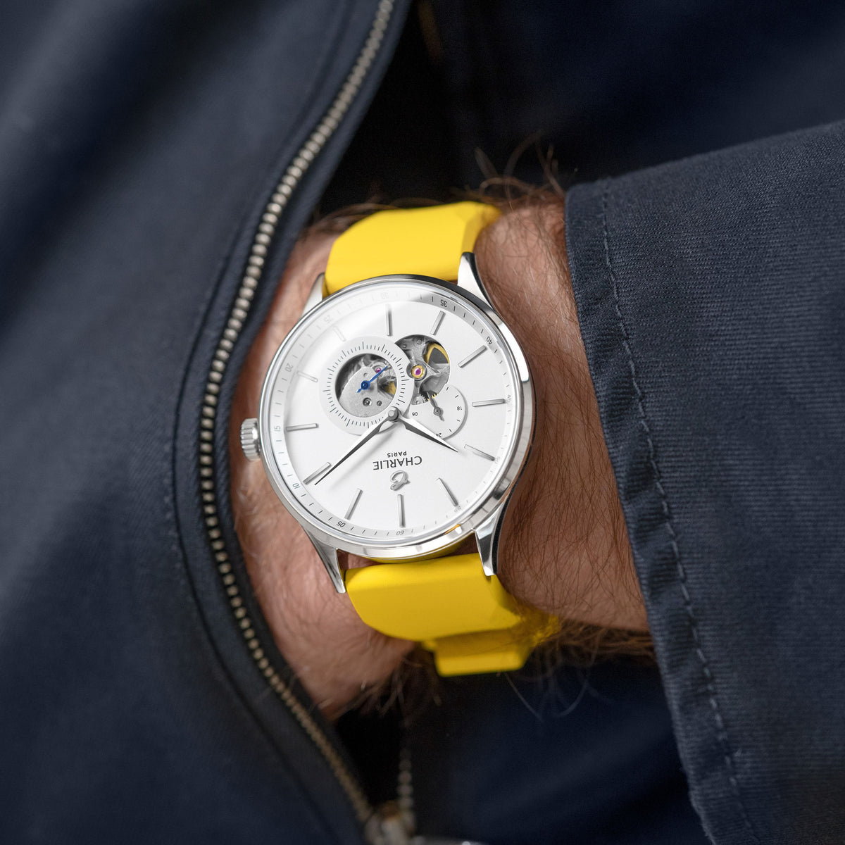 <tc>Pulsera</tc> Caucho NBR amarillo de 20 mm