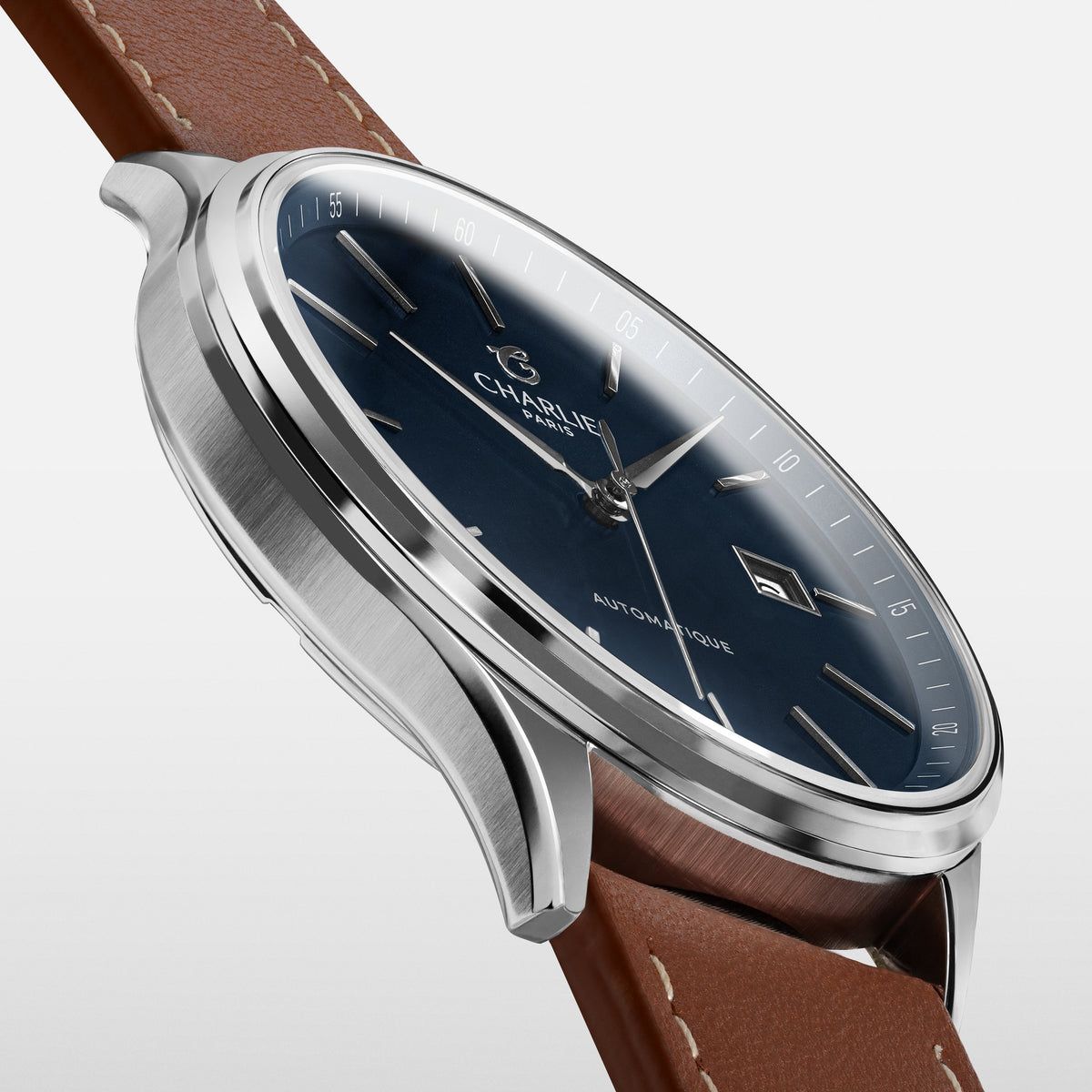 INITIAL - Automatique Slim - Bleu Montres CHARLIE
