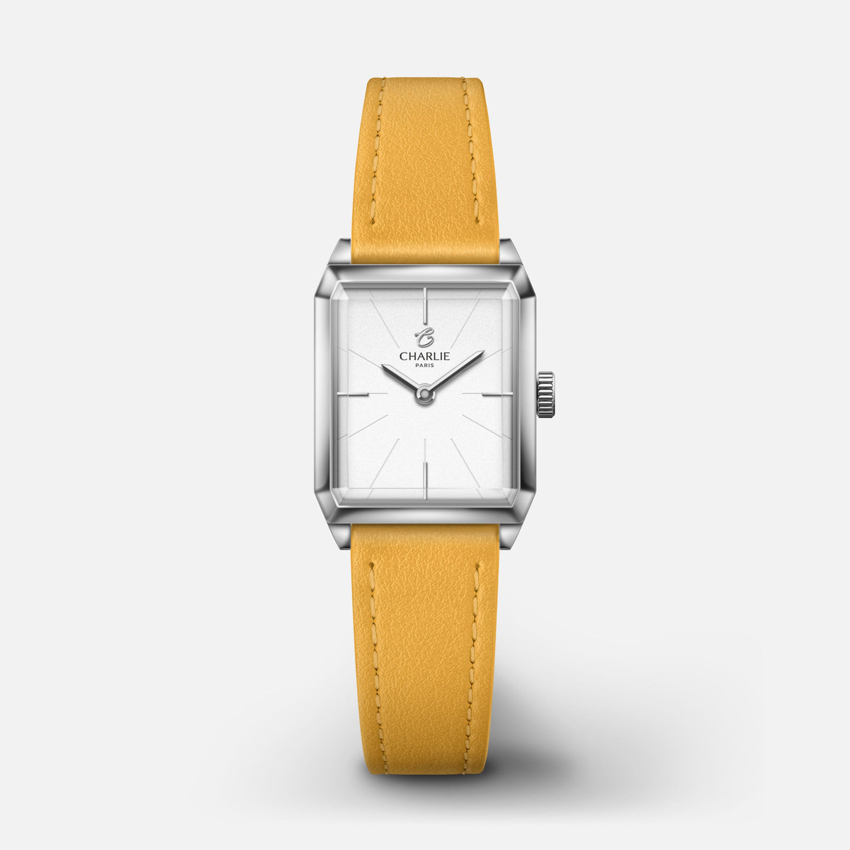 Bracelet cuir jaune toscan 14mm Bracelets de montres CHARLIE