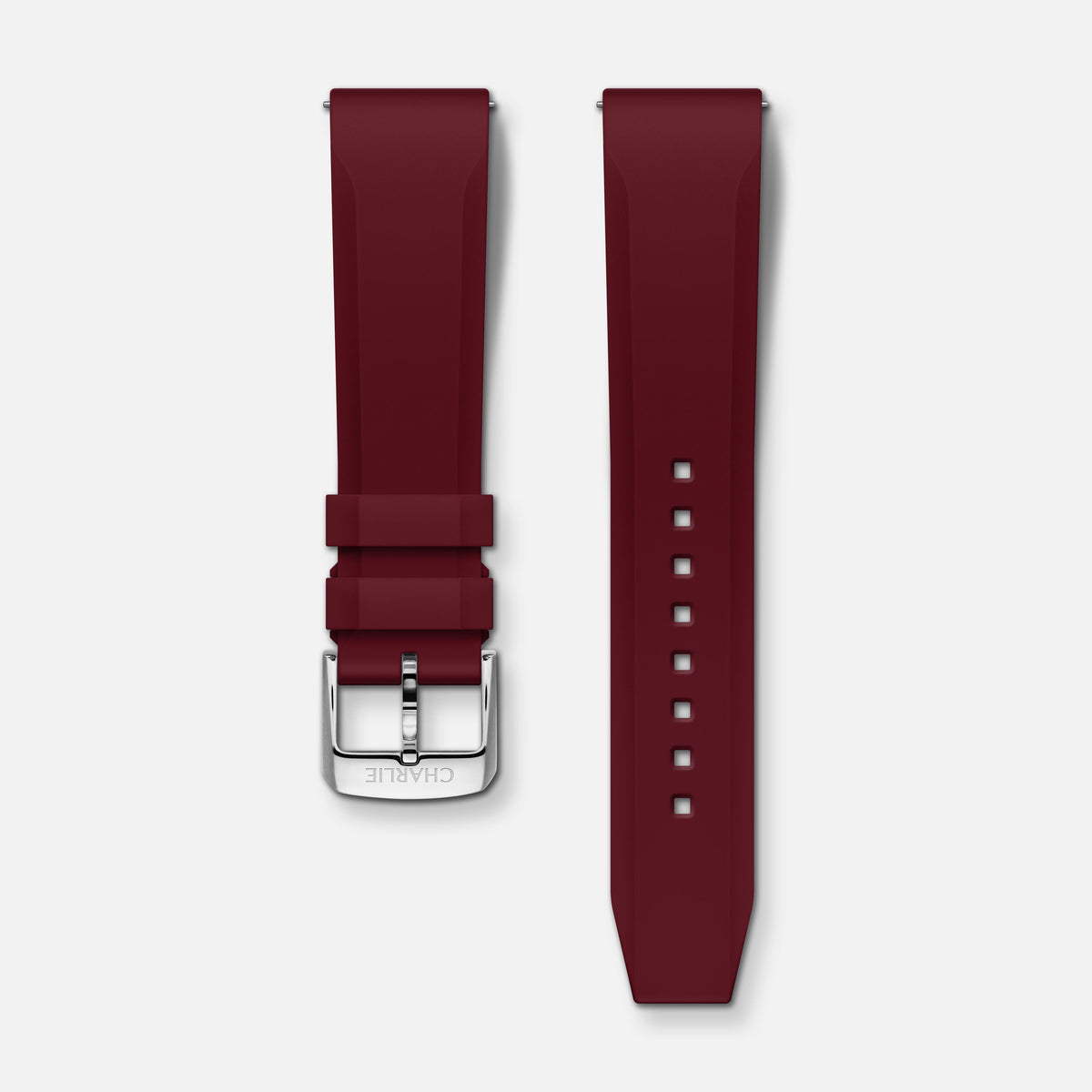 Bracelet caoutchouc bordeaux NBR 20mm