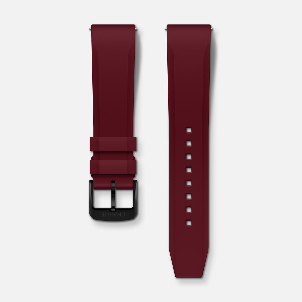 Bracelet caoutchouc bordeaux NBR 20mm
