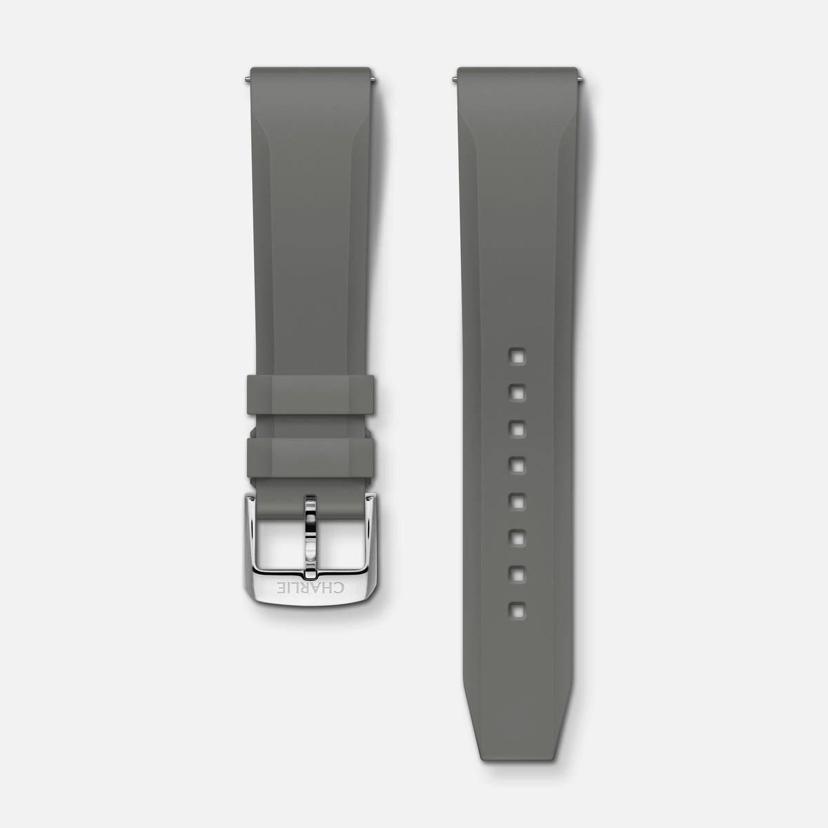 Bracelet caoutchouc gris NBR 20mm
