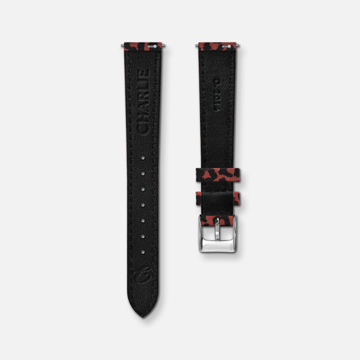 Bracciale Tessuto con stampa leopardata da 14 mm