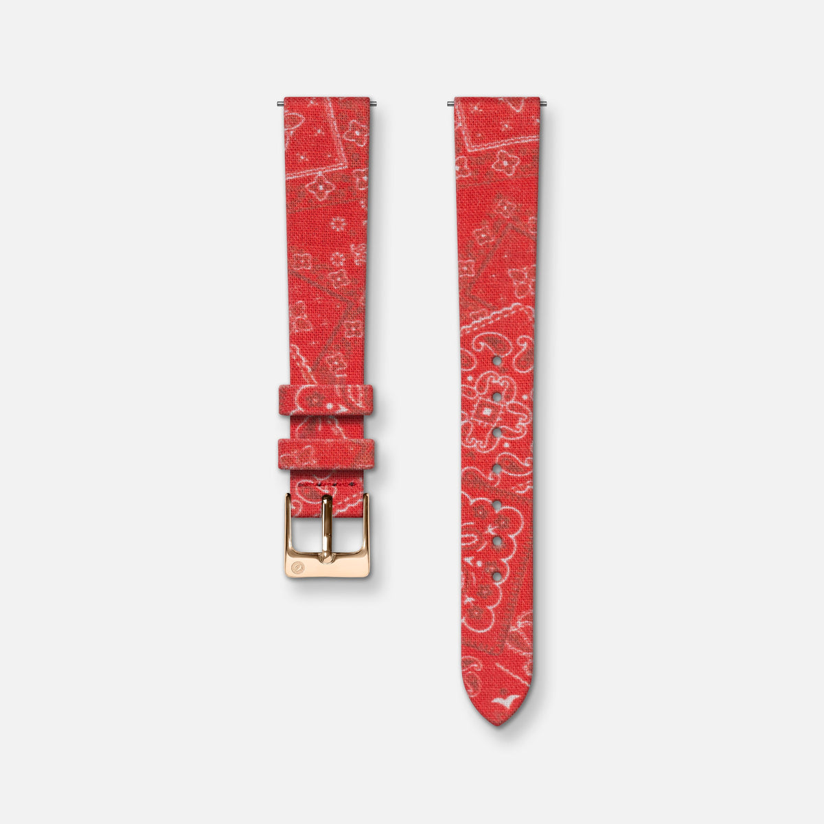 Bracelet tissu bandana rouge 14mm